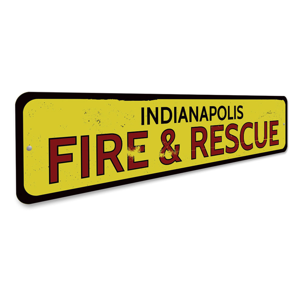 City Fire & Rescue Sign Aluminum Sign