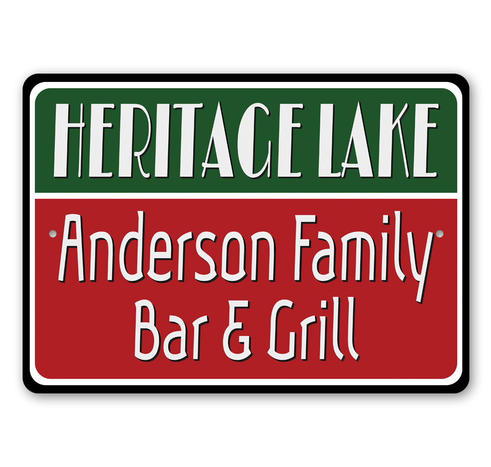 Lakeside Bar and Grill Sign Aluminum Sign