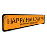 Happy Halloween Family Sign Aluminum Sign