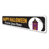 Spooky Haunted House Sign Aluminum Sign