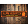 Jack-O-Lantern Halloween Sign Aluminum Sign