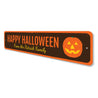 Jack-O-Lantern Halloween Sign Aluminum Sign