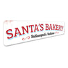 Santa's Bakery Sign Aluminum Sign