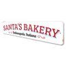 Santa's Bakery Sign Aluminum Sign