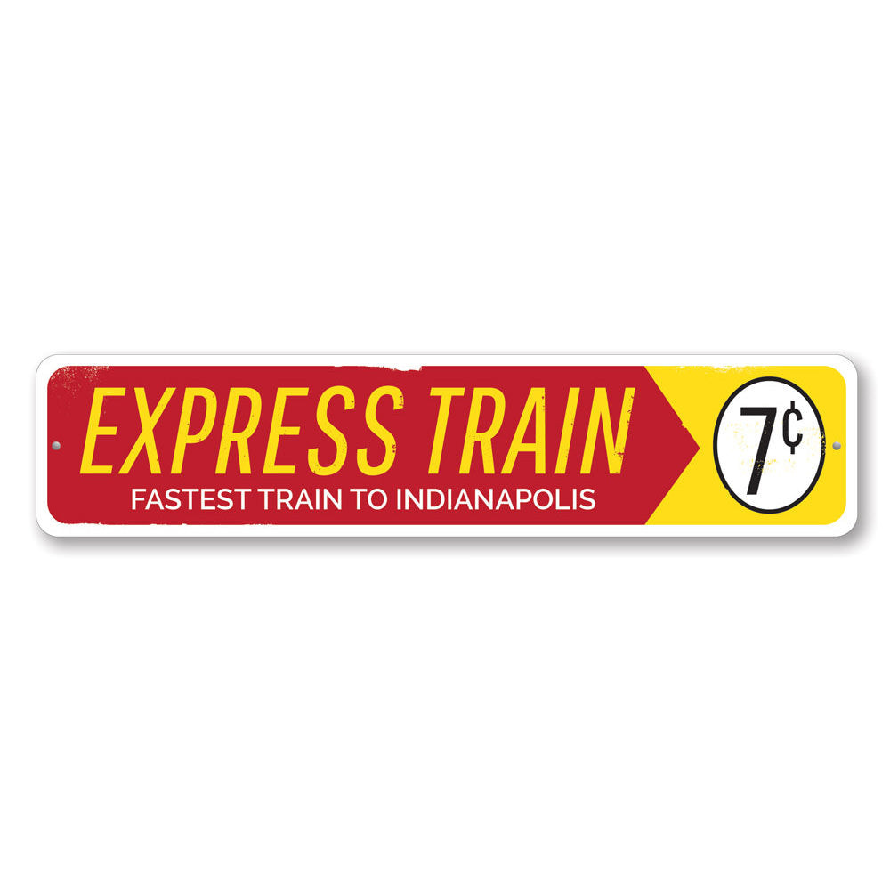 Express Train Sign – Lizton Sign Shop