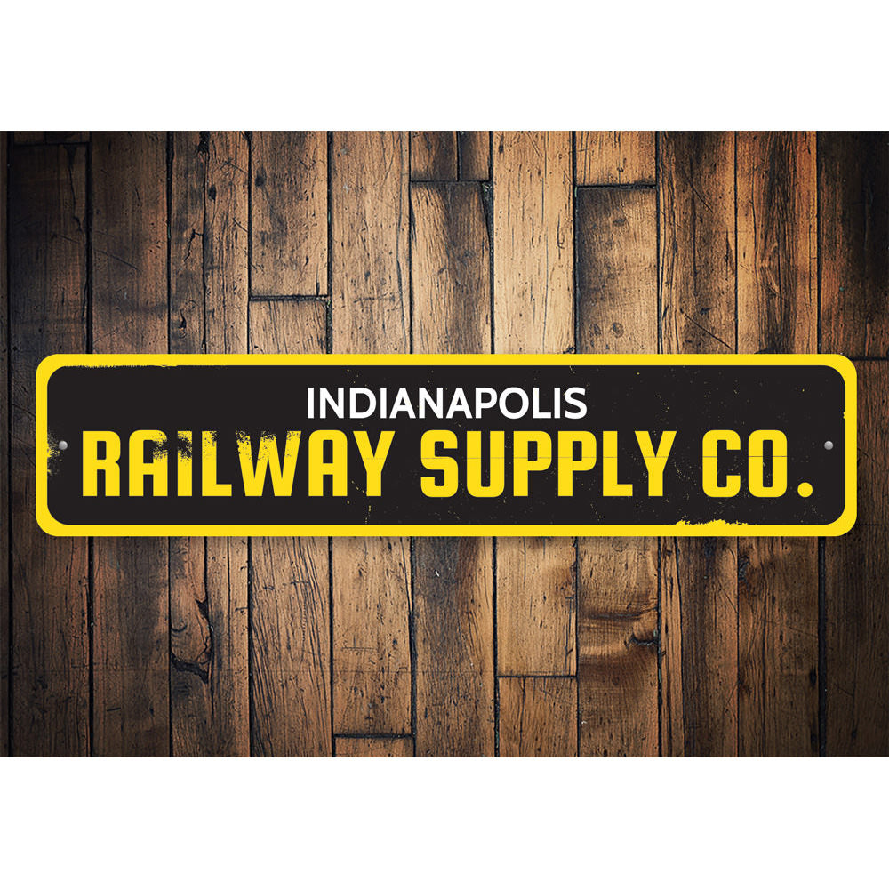 Railway Supply Company Sign Aluminum Sign