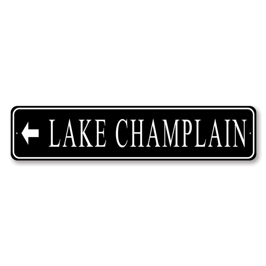 Lake Directional Arrow Sign