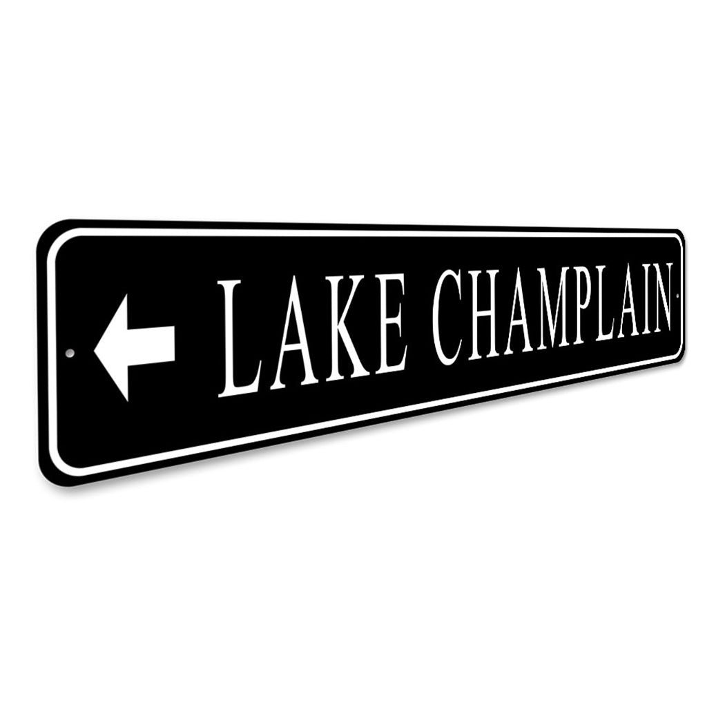 Lake Directional Arrow Sign