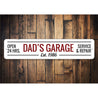 Dads Garage Sign Aluminum Sign