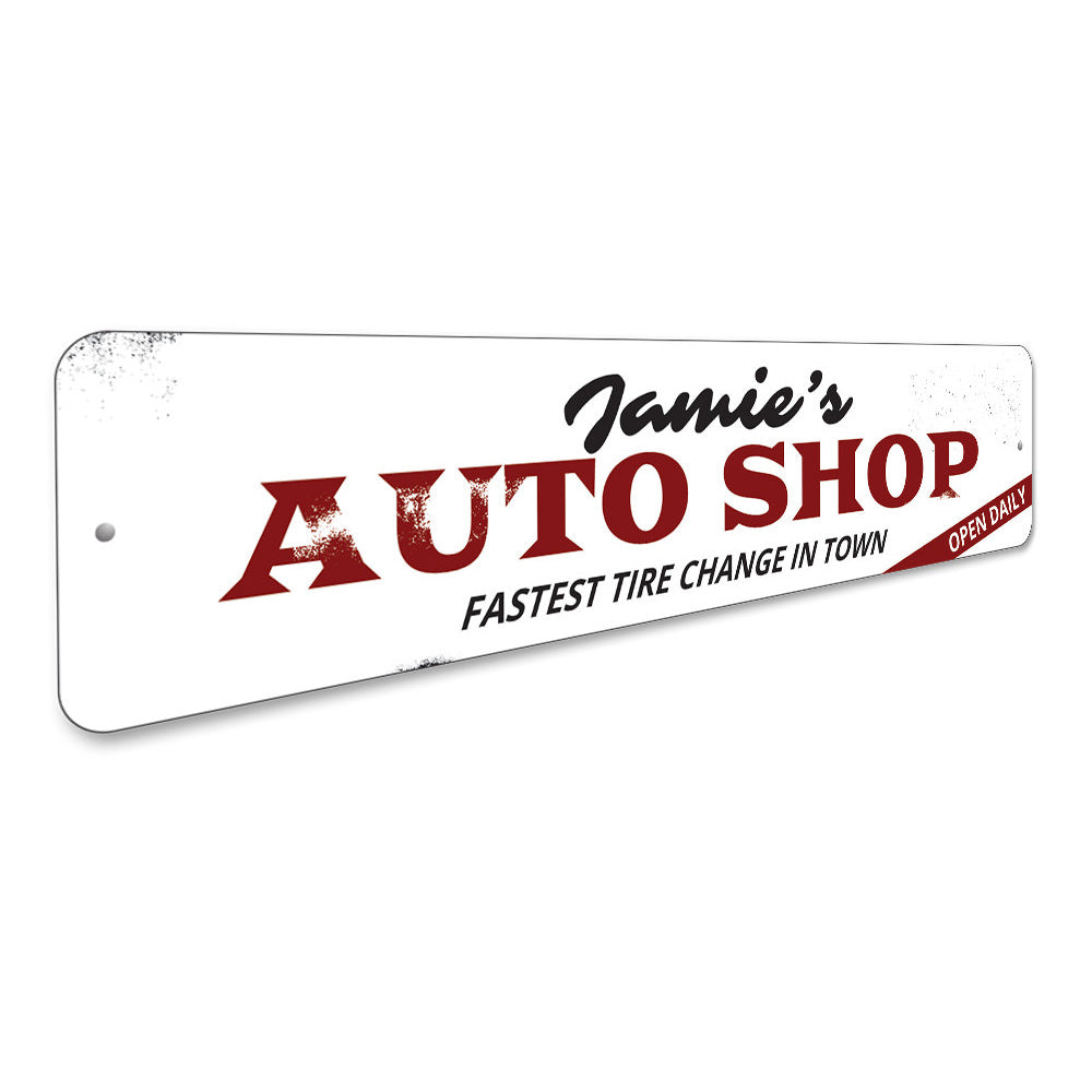 Auto Shop Sign Aluminum Sign