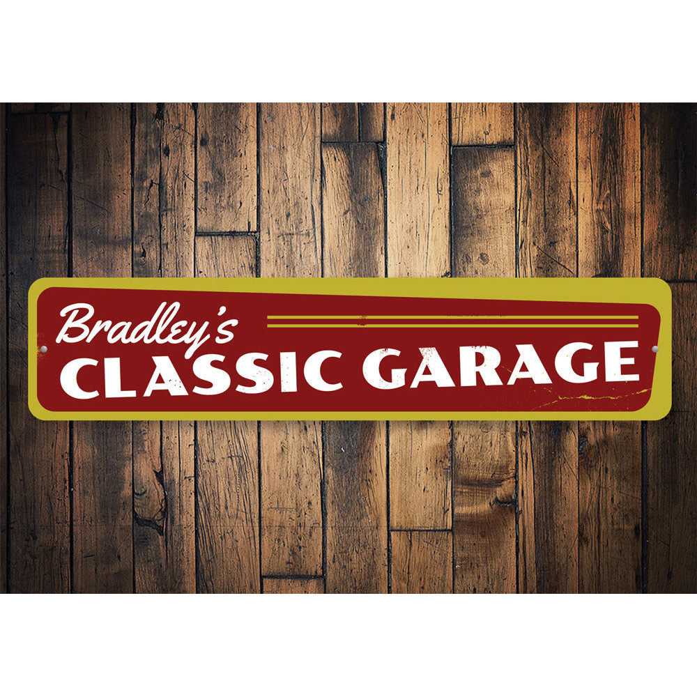 Classic Garage Sign Aluminum Sign