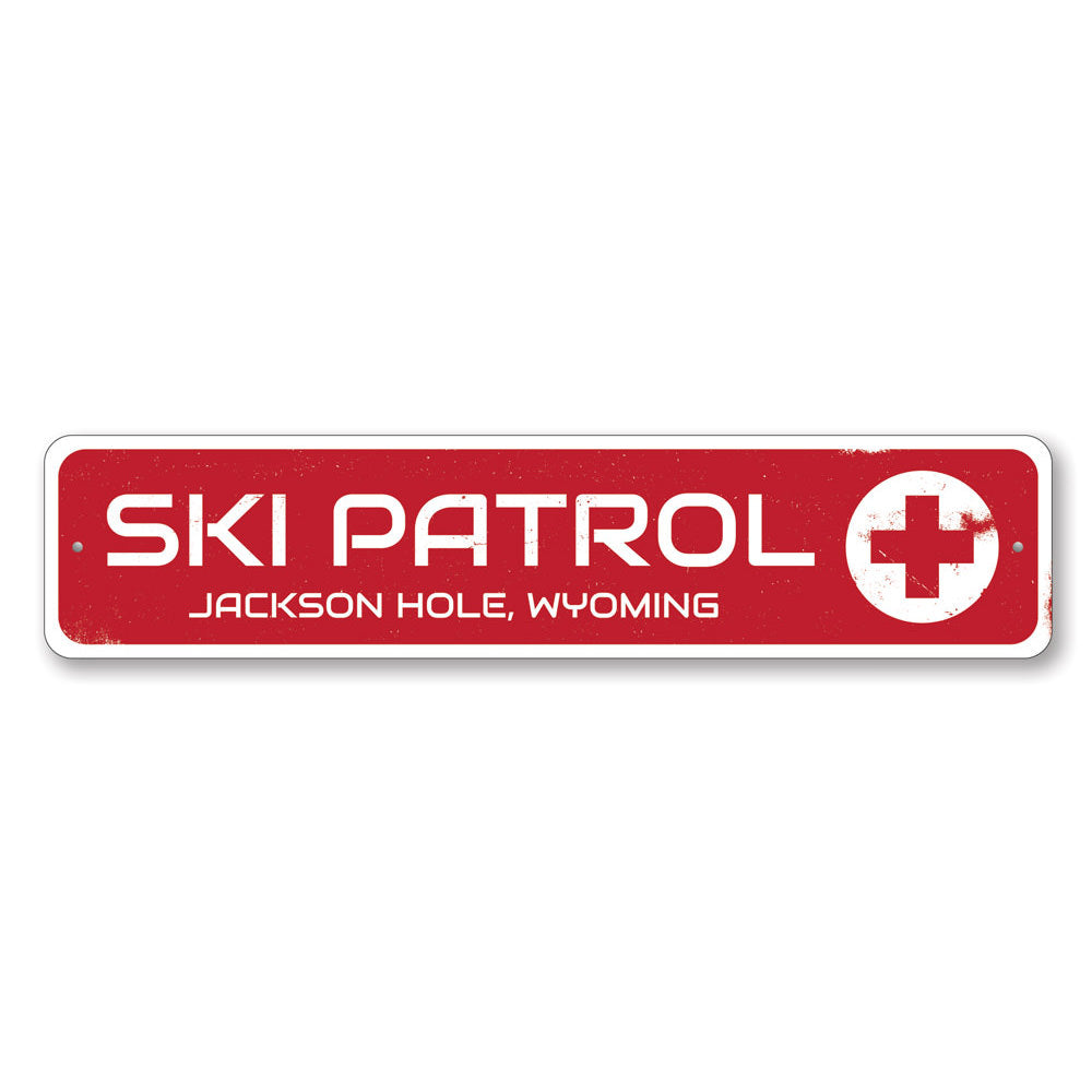 Ski Patrol Sign Aluminum Sign