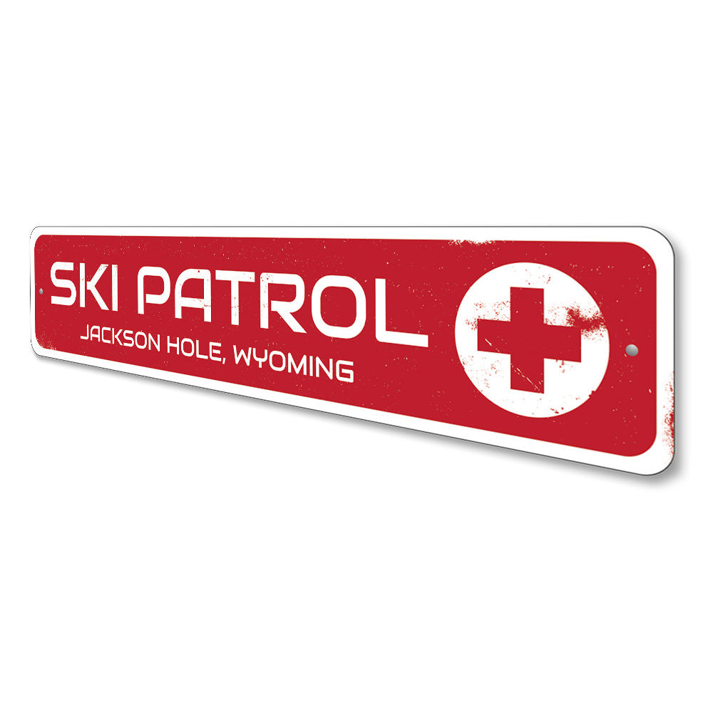 Ski Patrol Sign Aluminum Sign