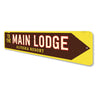 Main Lodge Sign Aluminum Sign