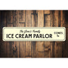 Ice Cream Parlor Sign Aluminum Sign