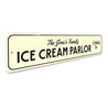 Ice Cream Parlor Sign Aluminum Sign