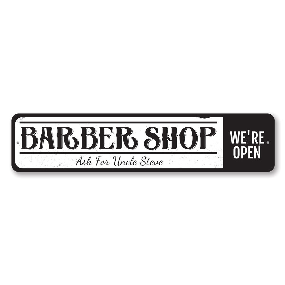 Vintage Barber Shop Sign Aluminum Sign
