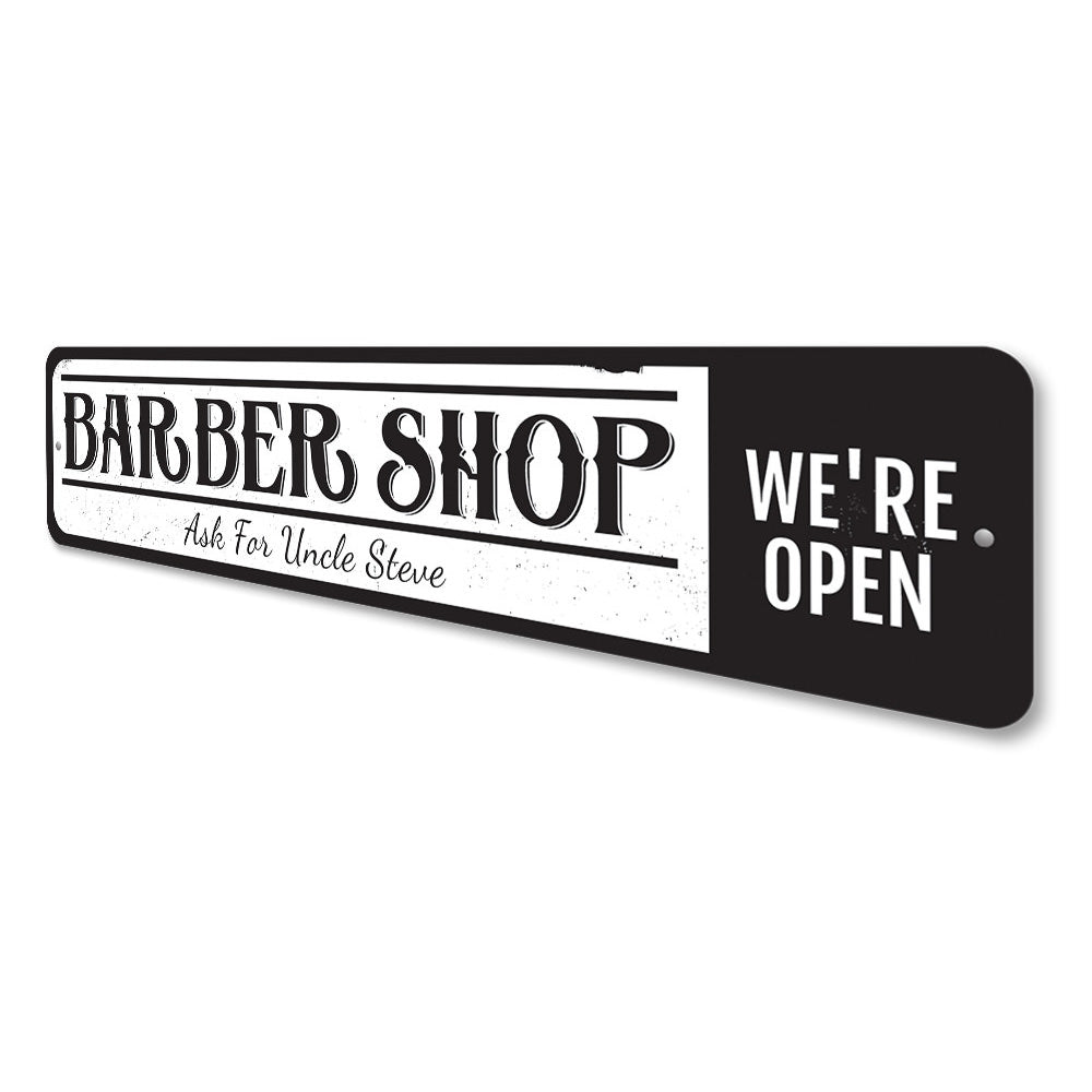Vintage Barber Shop Sign Aluminum Sign