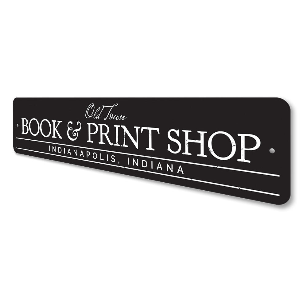 Book & Print Shop Sign Aluminum Sign