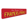 Family Farmers Market Sign Aluminum Sign