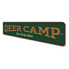 Deer Camp Sign Aluminum Sign