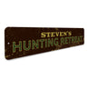 Hunting Retreat Sign Aluminum Sign