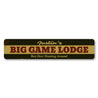 Big Game Lodge Sign Aluminum Sign