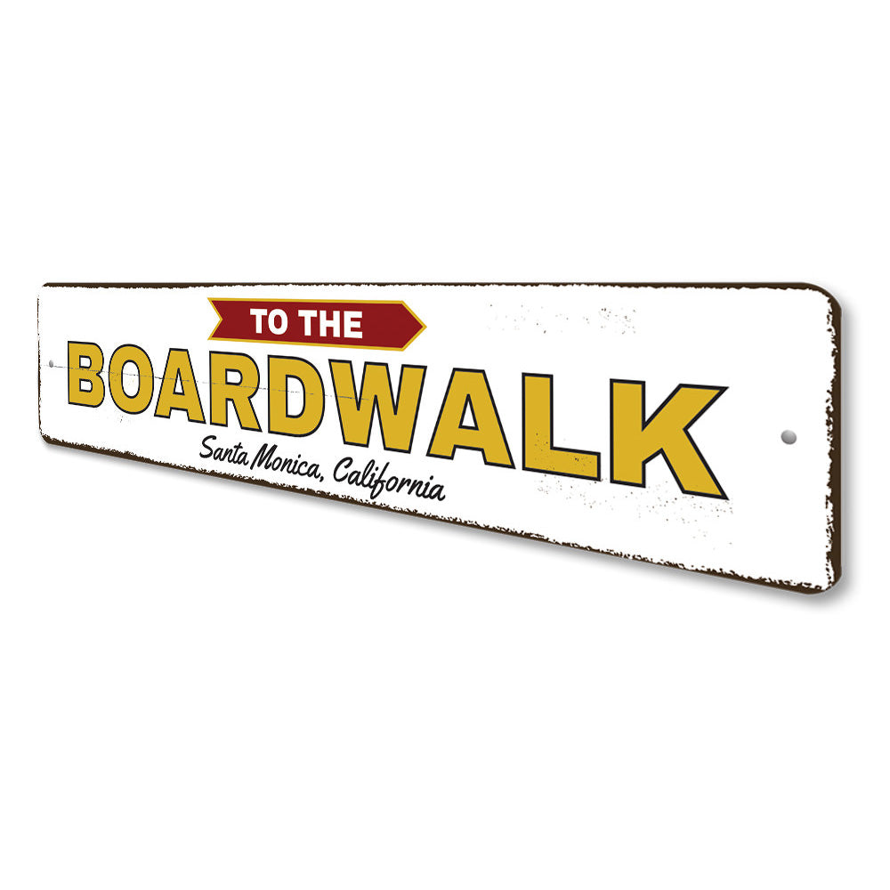 To the Boardwalk Sign Aluminum Sign