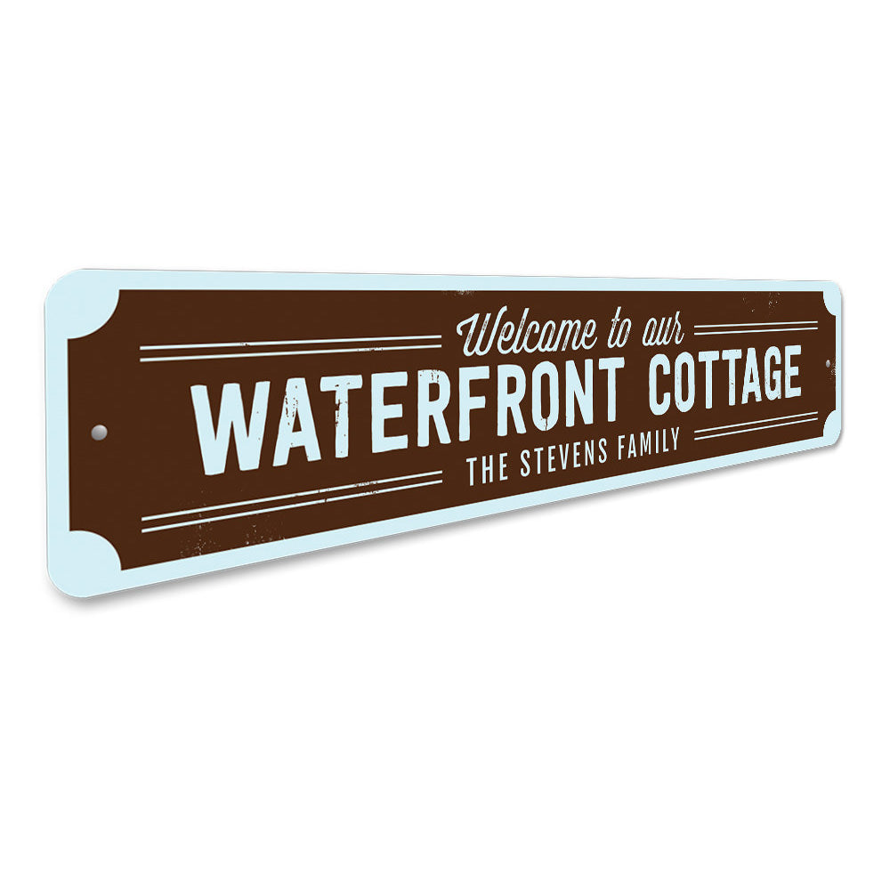 Waterfront Cottage Sign Aluminum Sign
