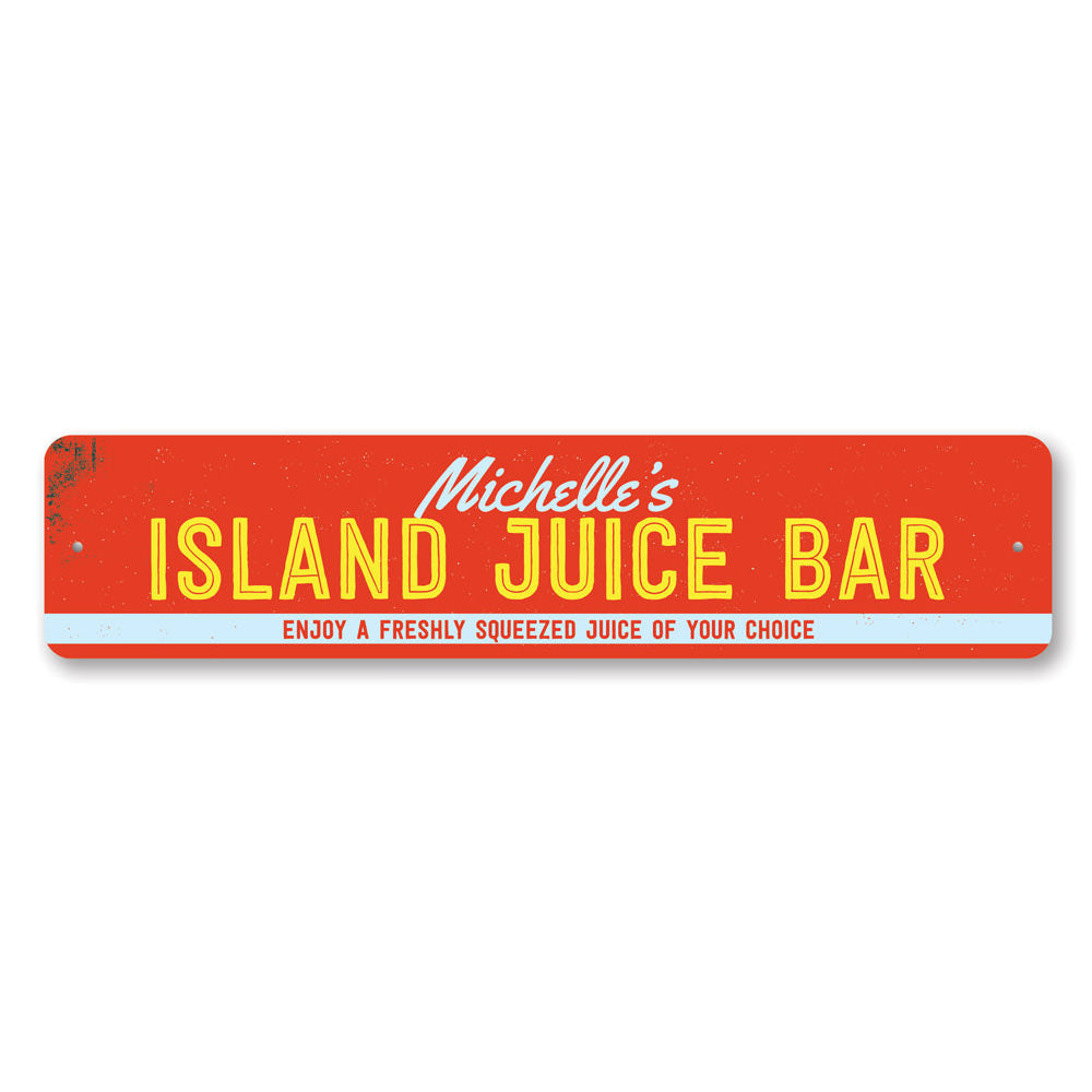 Island Juice Bar Sign Aluminum Sign