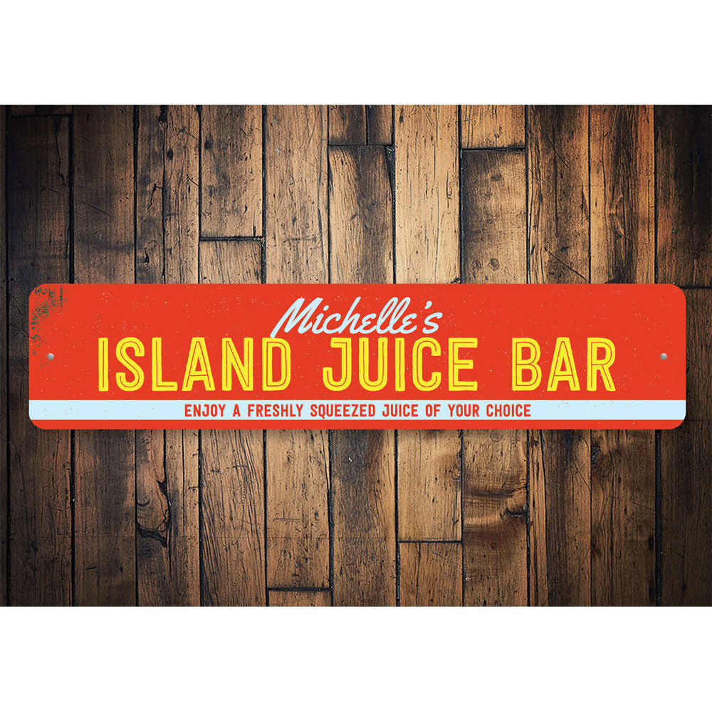 Island Juice Bar Sign Aluminum Sign