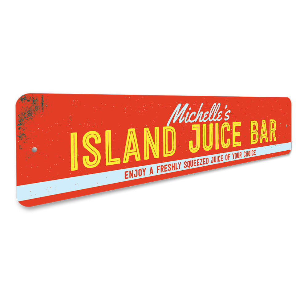 Island Juice Bar Sign Aluminum Sign