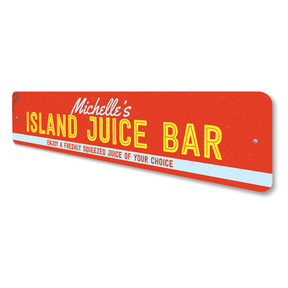 Island Juice Bar Sign Aluminum Sign