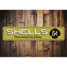 Shells 5 Cents Sign Aluminum Sign