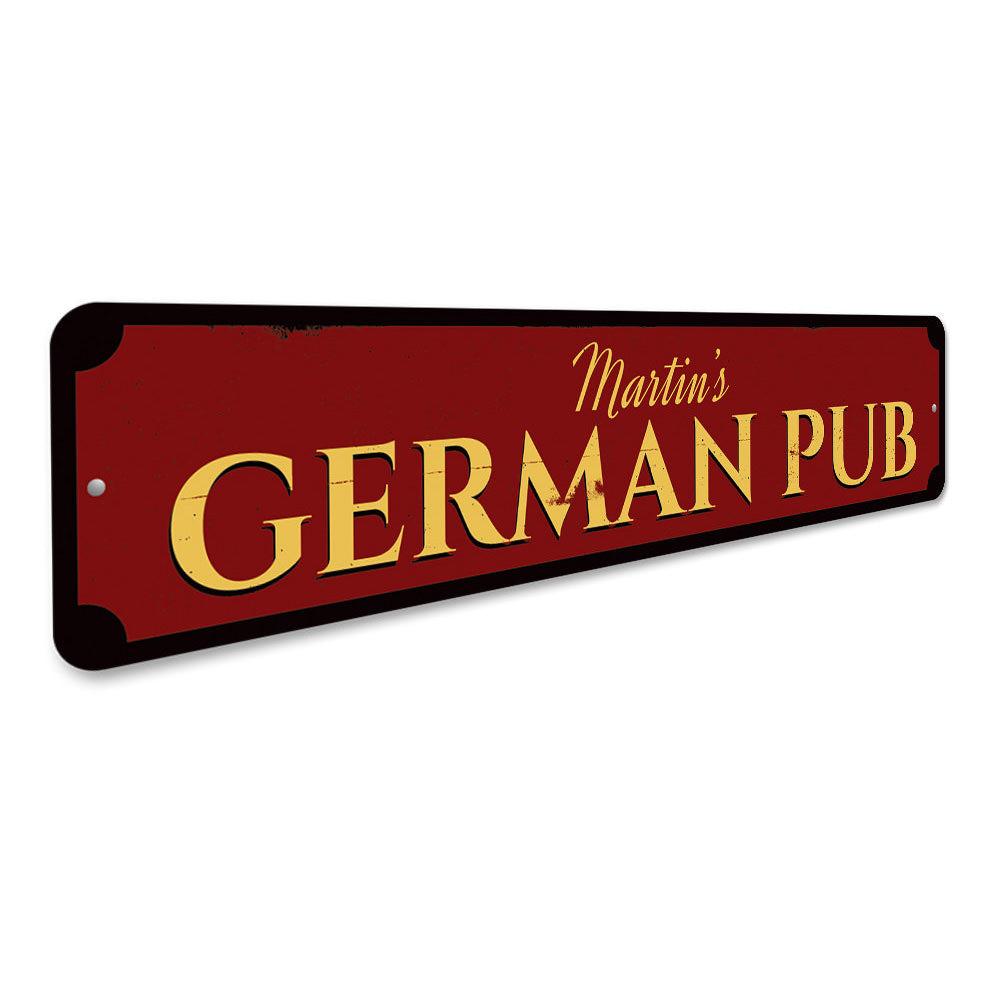 German Pub Sign Aluminum Sign