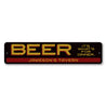 Beer It's What's For Dinner Sign Aluminum Sign
