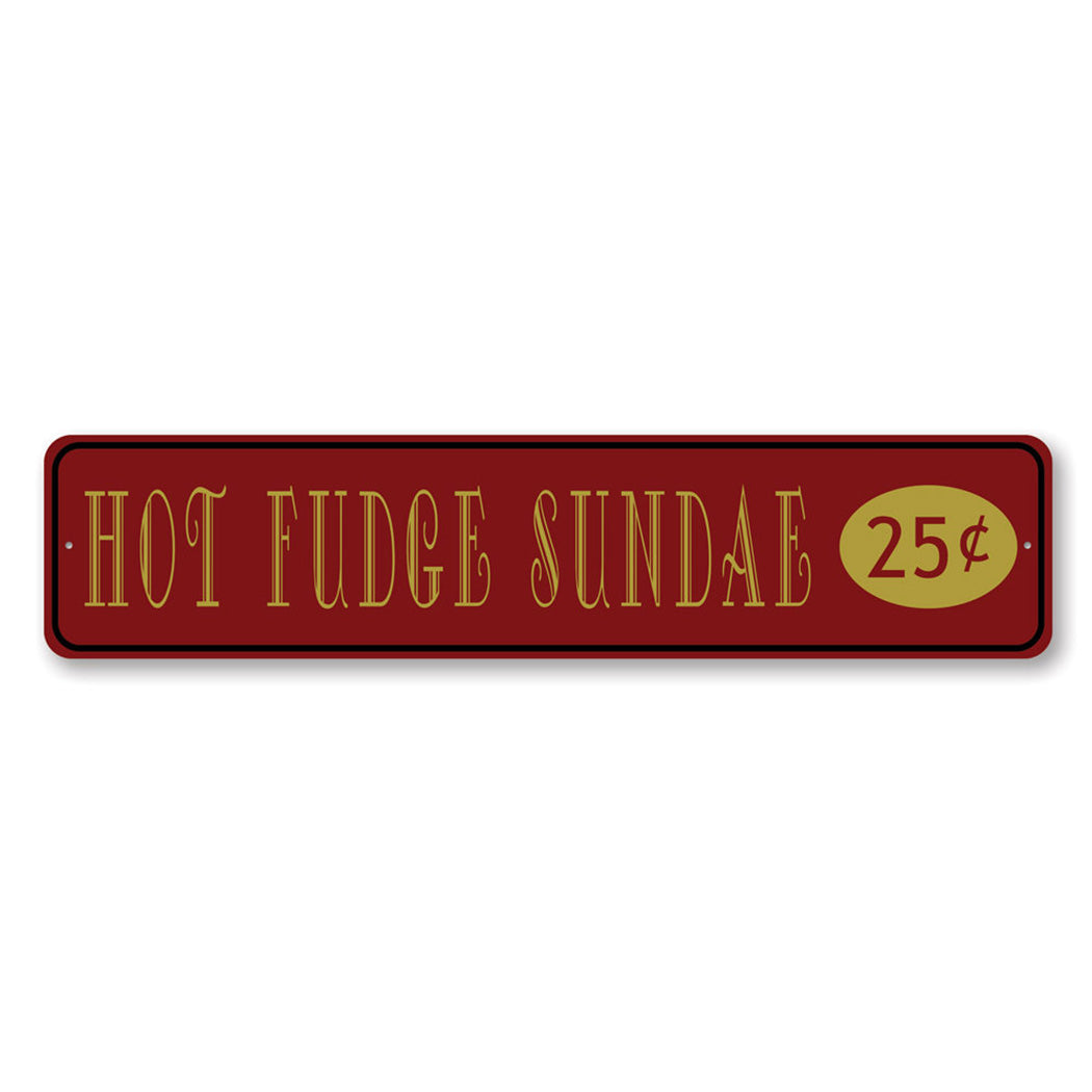 Hot Fudge Sundae Sign