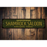 Shamrock Saloon Sign Aluminum Sign