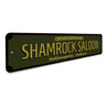 Shamrock Saloon Sign Aluminum Sign