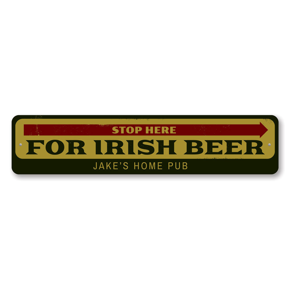 Irish Beer Sign Aluminum Sign
