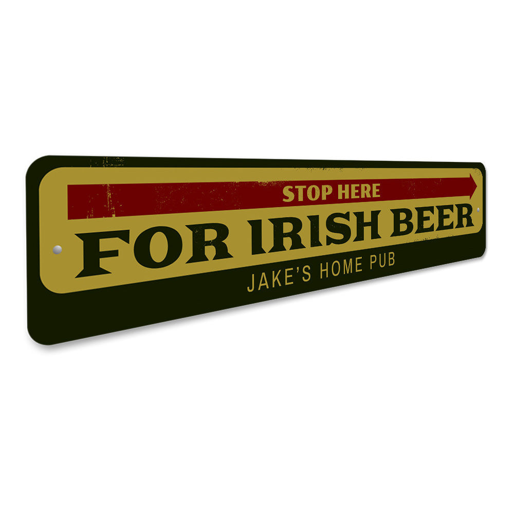 Irish Beer Sign Aluminum Sign