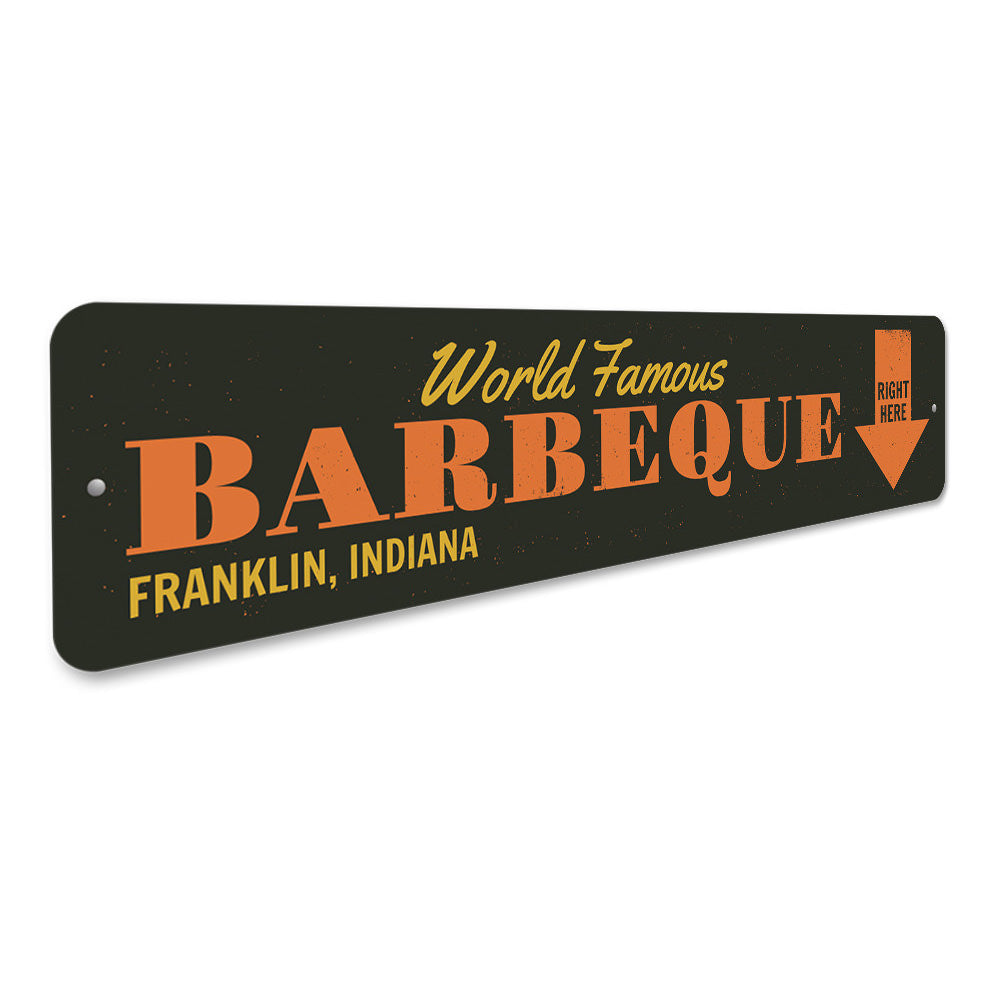 World Famous Barbecue Sign Aluminum Sign
