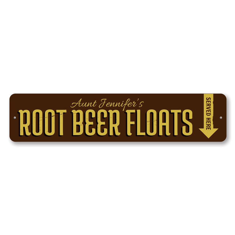 Root Beer Floats Sign Aluminum Sign