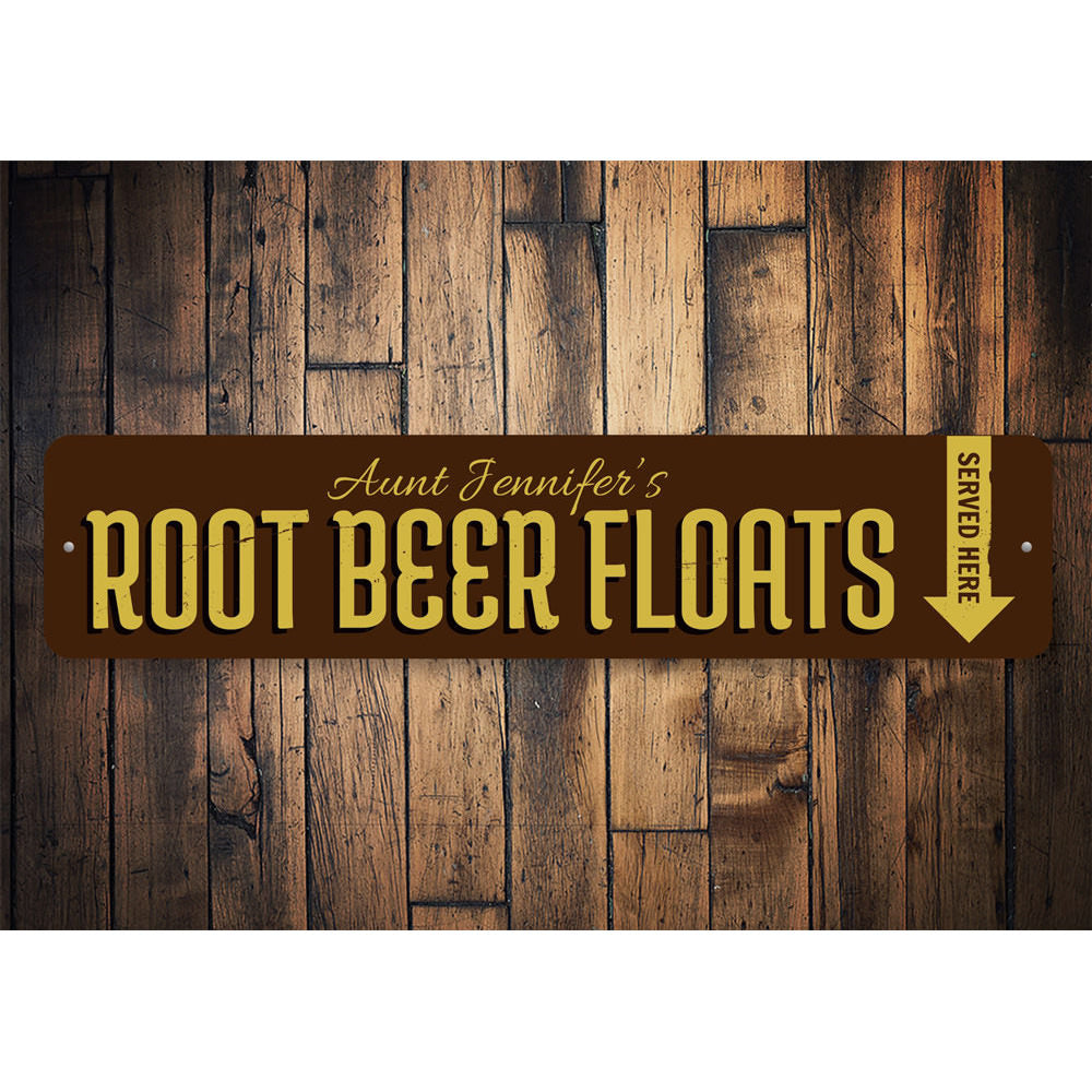 Root Beer Floats Sign Aluminum Sign