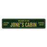 Welcome Family Name Cabin Sign Aluminum Sign
