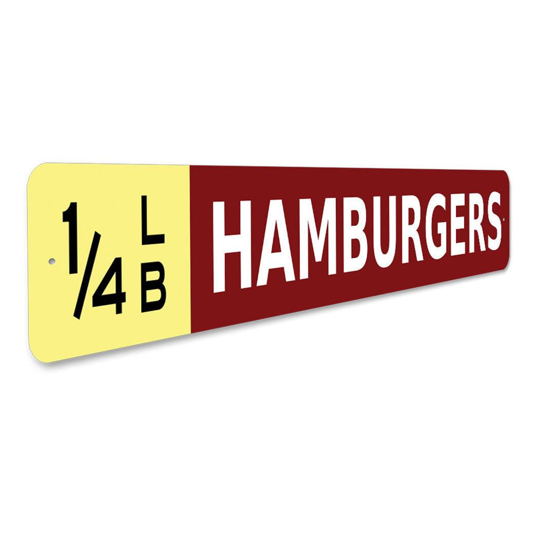 Quarter Lb Hamburger Sign