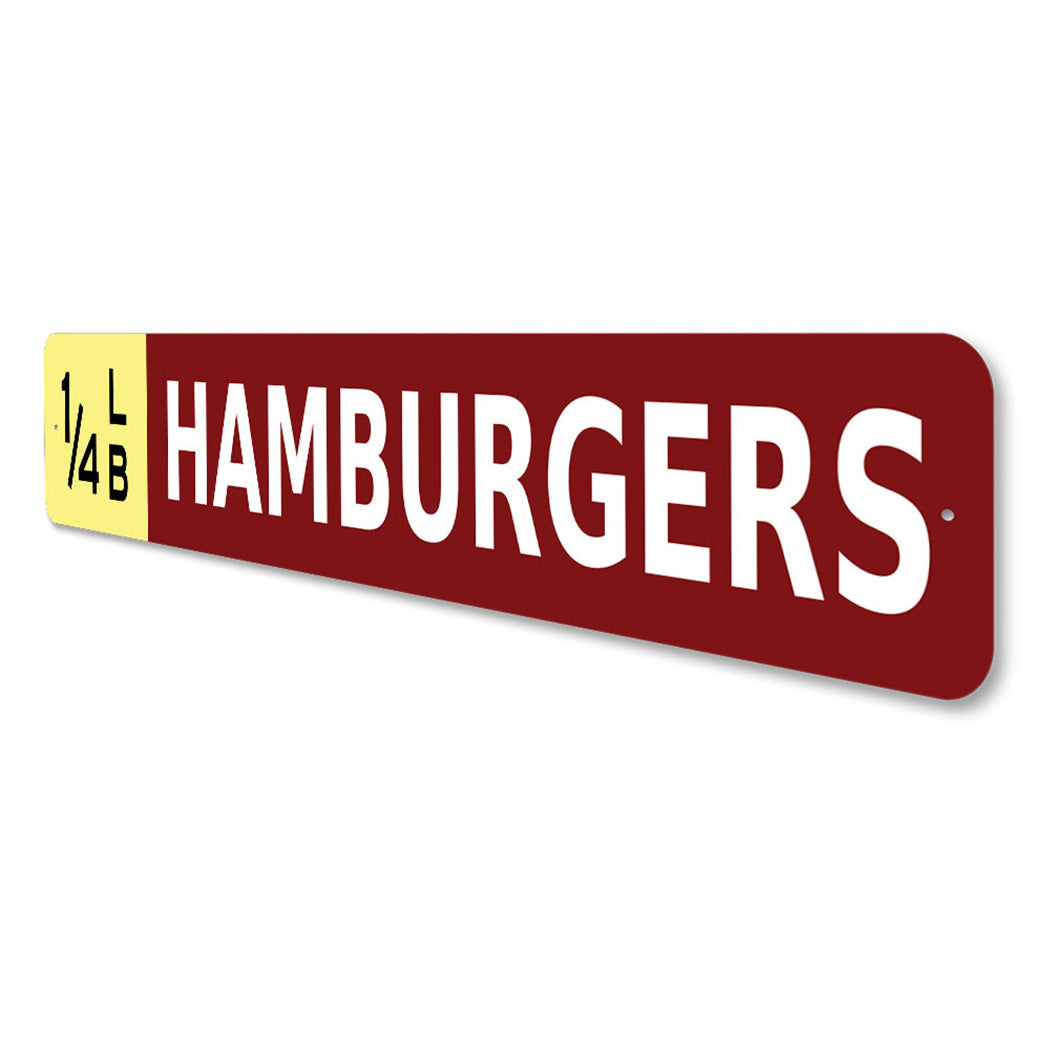 Quarter Lb Hamburger Sign