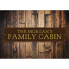 Family Name Cabin Sign Aluminum Sign