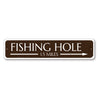Fishing Hole Arrow Sign Aluminum Sign