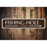 Fishing Hole Arrow Sign Aluminum Sign